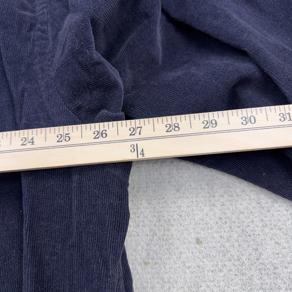 Vintage Ralph Lauren Shirt Men XL Navy Blue Corduroy Button Up Blaire Red Pony - Picture 8 of 10
